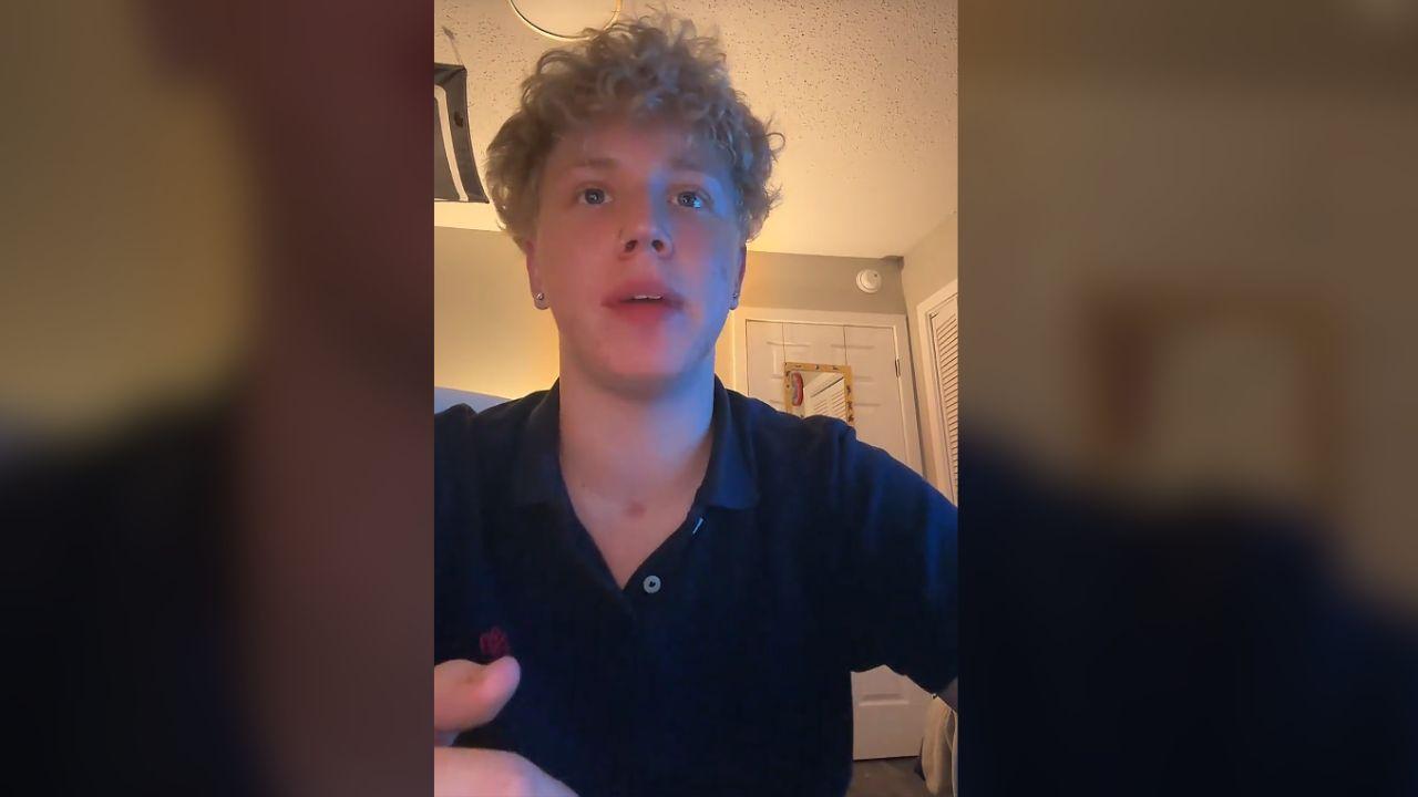 Image of the former Walmart employee described challenges involving customers who interrupted his stocking work.