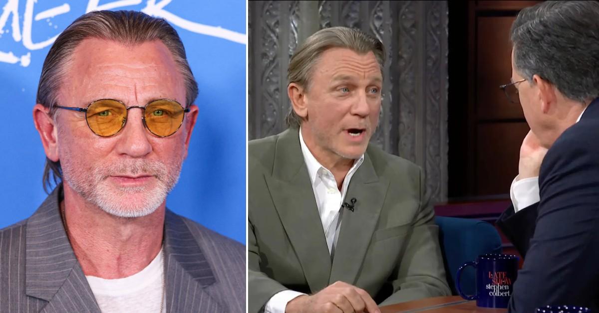 daniel craig calls out stephen colbert over name cbs  pp