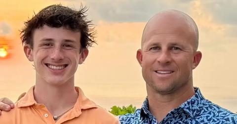 Photo of Miller and Brett Gardner.