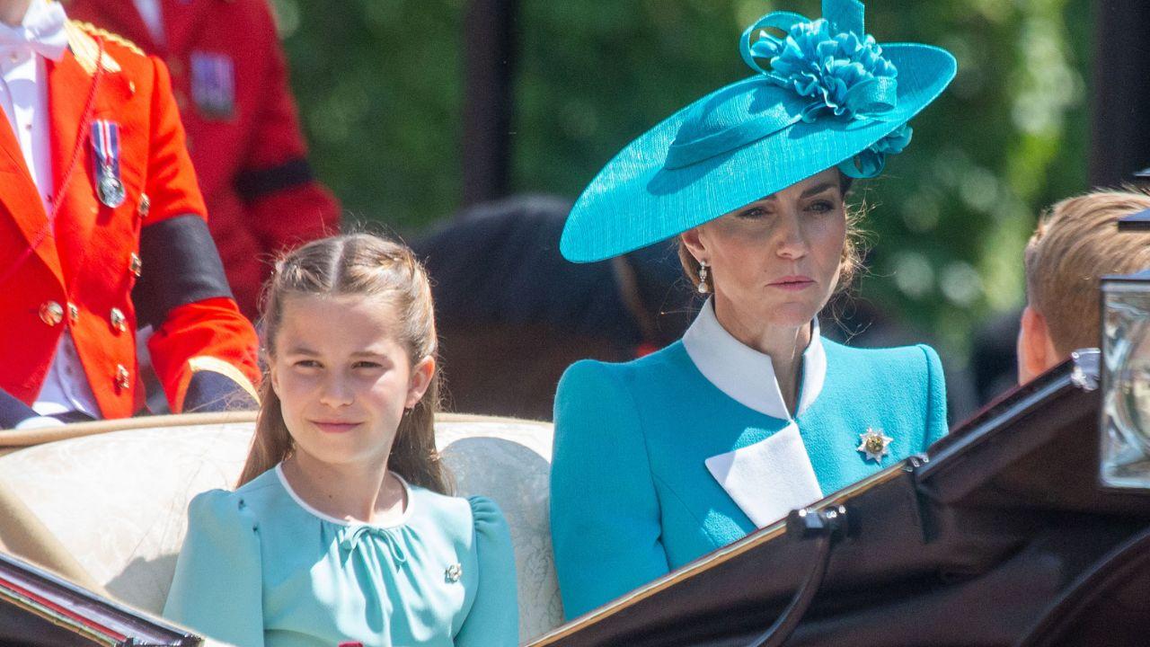 image of Princess Charlotte and Kate Middleton.
