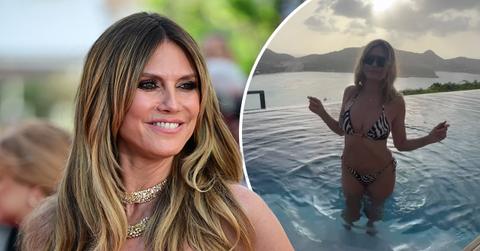 Image of Heidi Klum showed off her moves for the video.