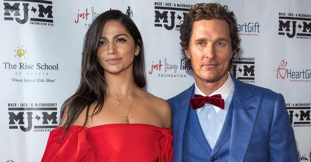 Matthew McConaughey & Wife Camila Alves Step Out For Charity Gala