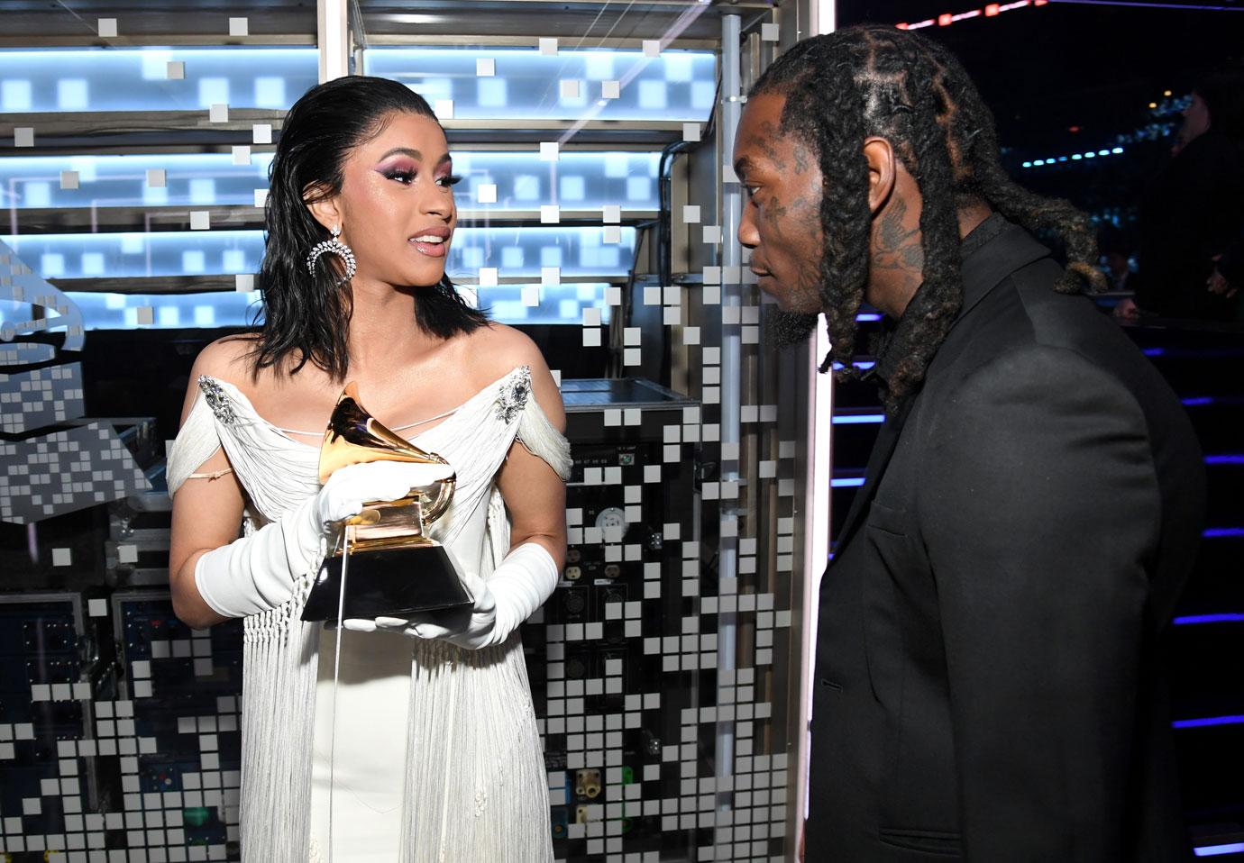Cardi B & Offset Confirm Their Reunion With A Lick At The Grammys