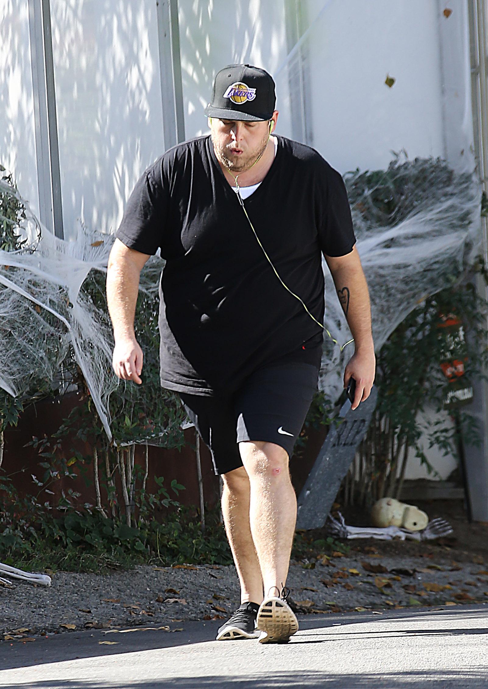 EXCLUSIVE: Jonah Hill goes for a jog