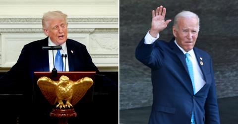 Composite photo of Donald Trump and Joe Biden