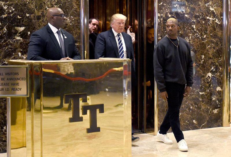 Kanye west visits donald trump president elect trump tower mental breakdown hero05