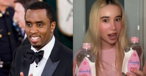 Composite Photos of Lil Tay and Diddy