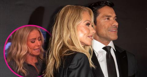 Image of Kelly Ripa once again discussed Mark Consuelos' airport habits.