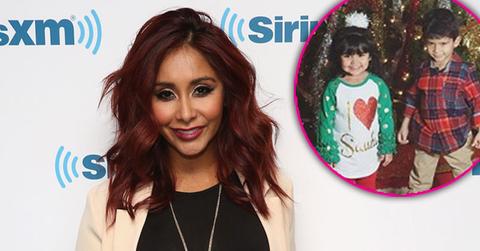 Nicole Snooki Polizzi Kids Christmas Card Pic PP