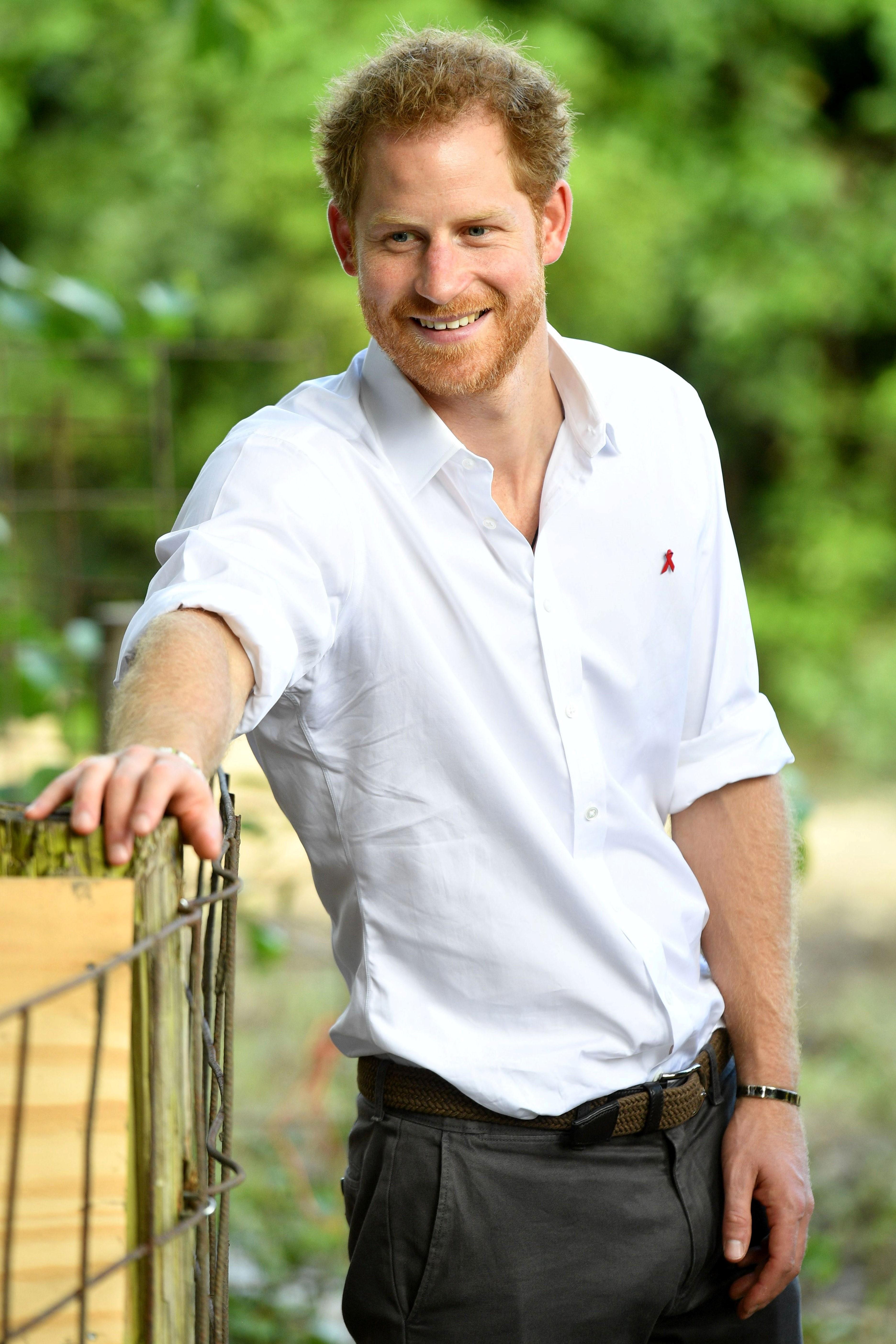 Prince Harry visits the &#8220;Nature Fun Ranch&#8221; to meet with the young people in the program