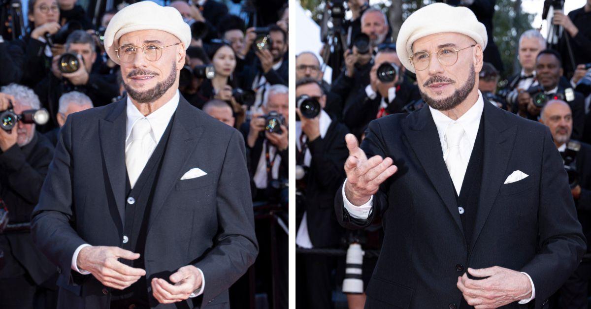 image of The actor said he wanted his wardrobe to reflect his role as a director while promoting 'Propeller One-Way Night Coach.'