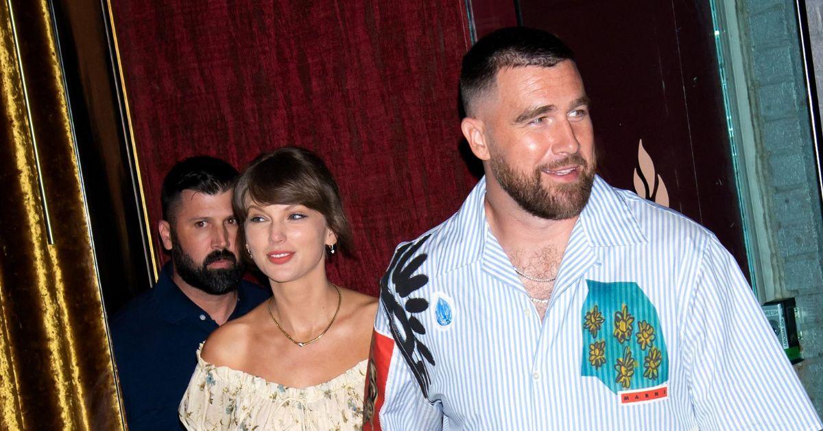 image of Taylor Swift and Travis Kelce later made their first public appearance as newlyweds while attending JuJu Smith-Schuster's wedding in California.