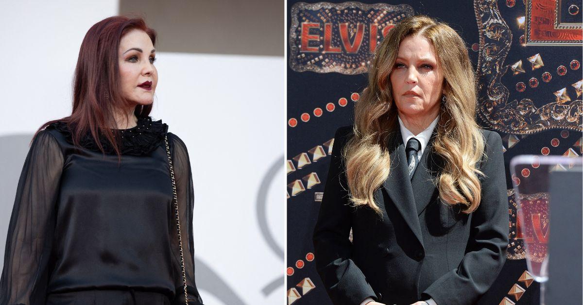 Composite photo of Priscilla Presley and Lisa Marie Presley
