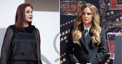 Composite photo of Priscilla Presley and Lisa Marie Presley