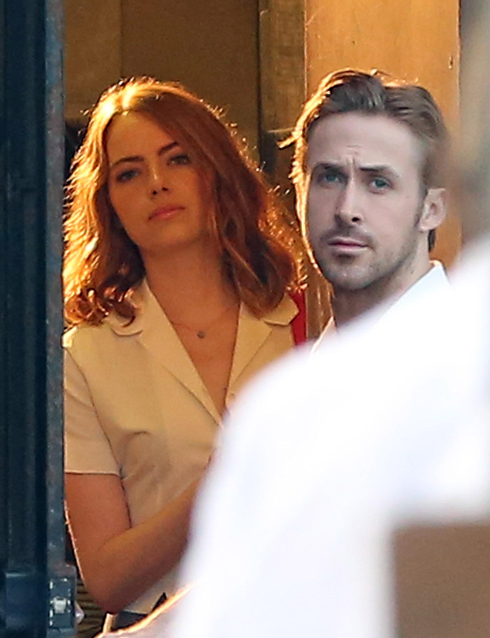 INF &#8211; Emma Stone and Ryan Gosling On The Set Of &#8216;La La Land&#8217;