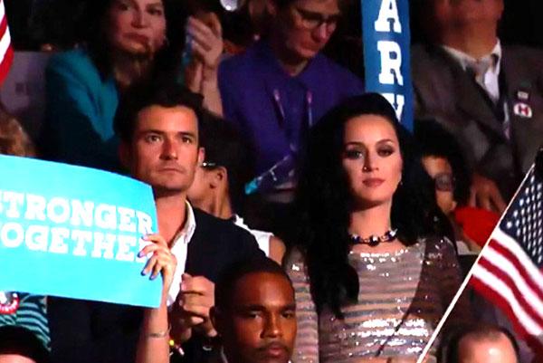 katy perry performing dnc hillary clinton orlando bloom