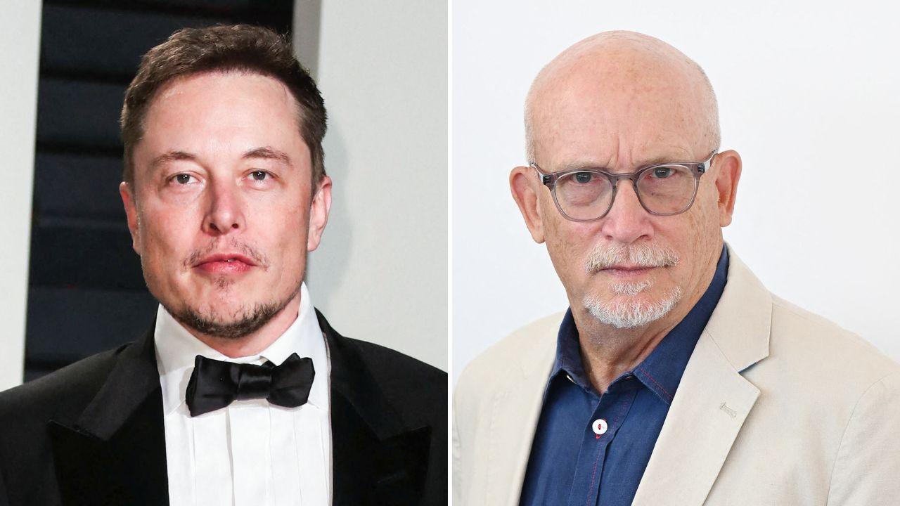 Photo of Elon Musk and Alex Gibney.