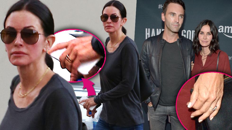 Courteney cox johnny mcdaid breakup engagement ring