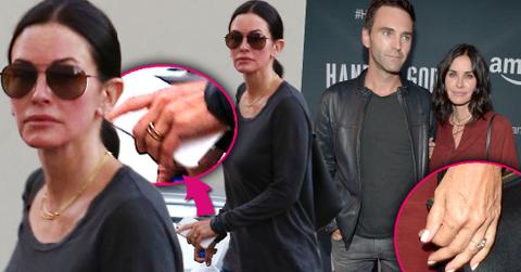Courteney cox johnny mcdaid breakup engagement ring