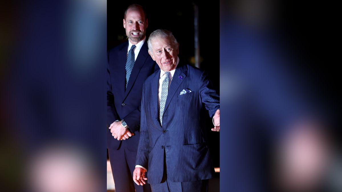 Photo of Prince William and King Charles.