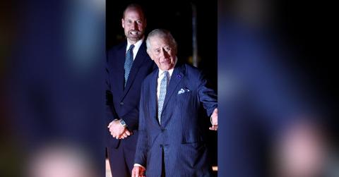 Photo of Prince William and King Charles.