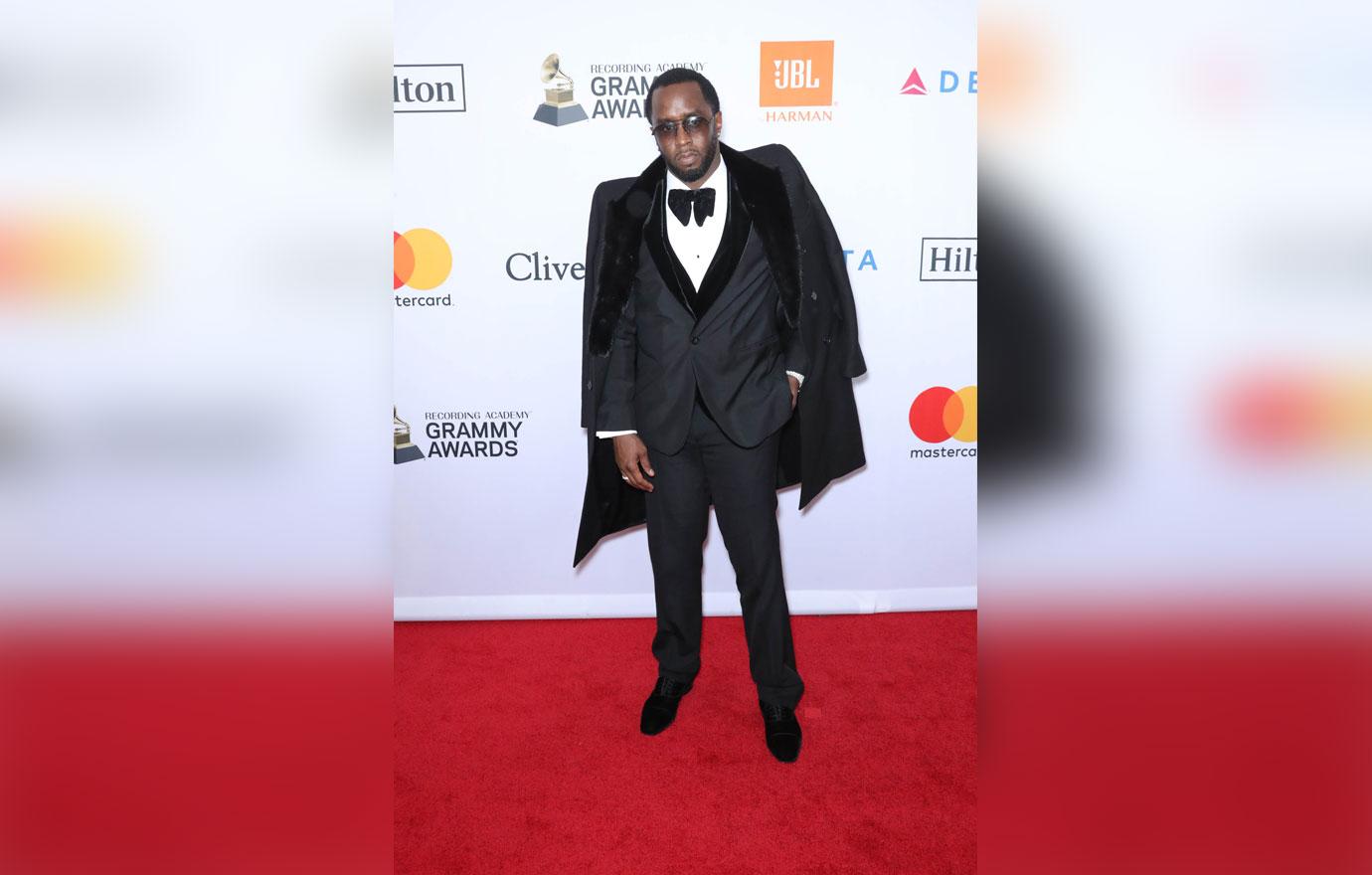 Diddy Cape Suit On The Red Carpet