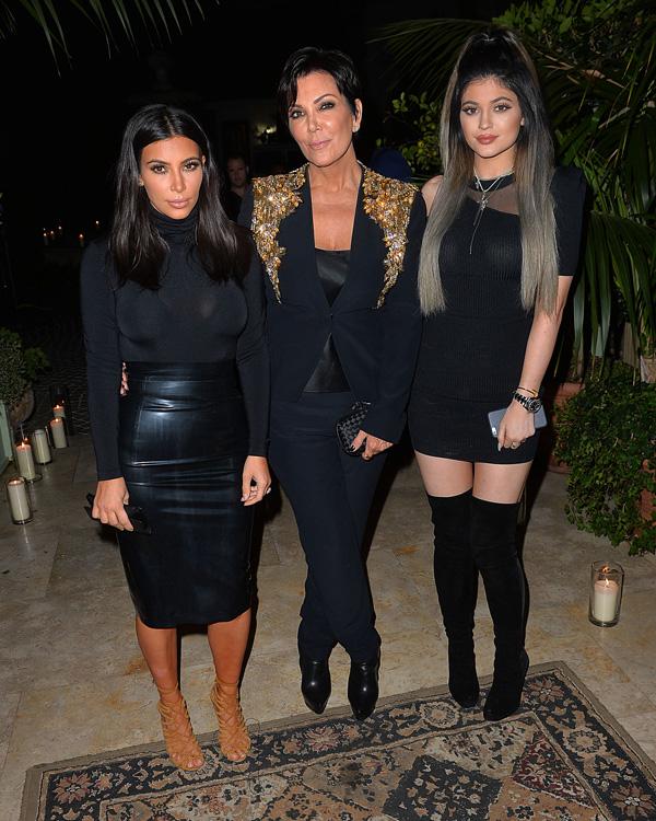 Kim Kardashian, Kris Jenner, and Kylie Jenner inside French Montana&#8217;s 30th Birthday Party Powered by Ciroc Pineapple