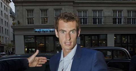 Wimbledon champion Andy Murray arriving at Nobu restaurant in Mayfair with his girlfriend Kim Sears