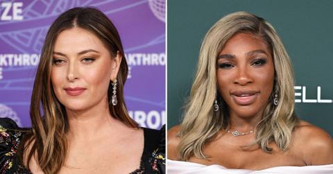 Photo of Maria Sharapova and Serena Williams.