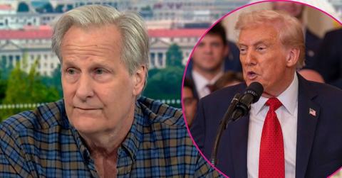 Photo of Jeff Daniels and Donald Trump