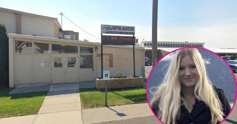 composite photo of sprague high school and madeline gregory