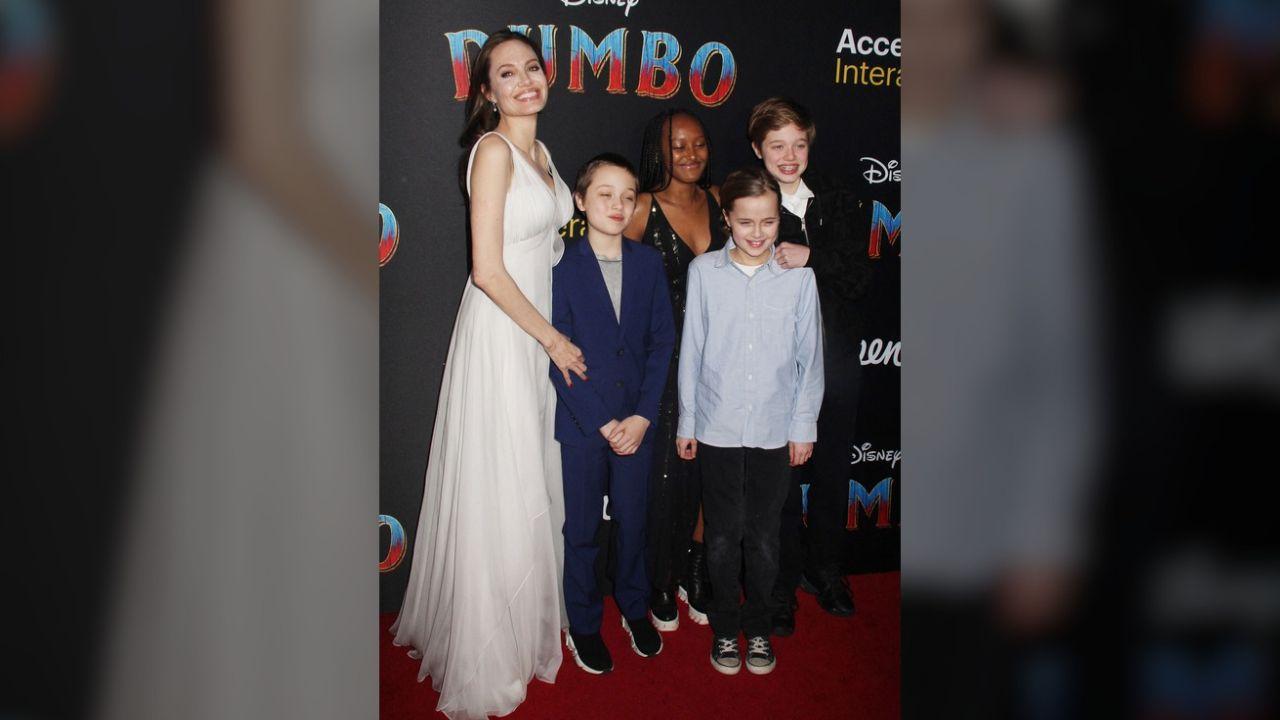 Angelina Jolie, Zahara Jolie, Shiloh Jolie, Vivienne Jolie, Knox Jolie-Pitt
