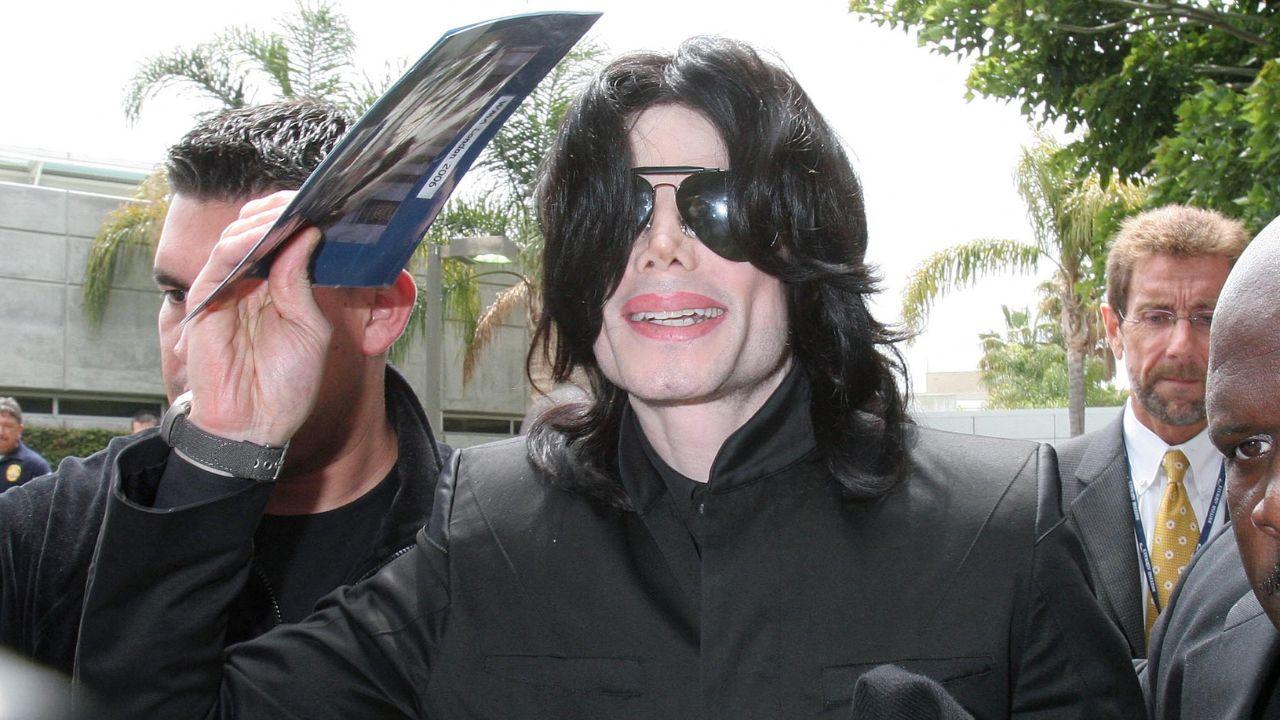 Photo of Michael Jackson. 