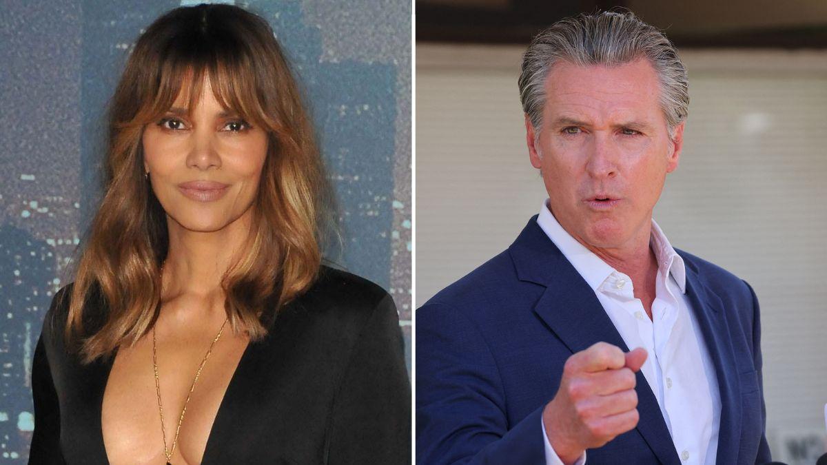 Photo of Halle Berry and Gavin Newsom