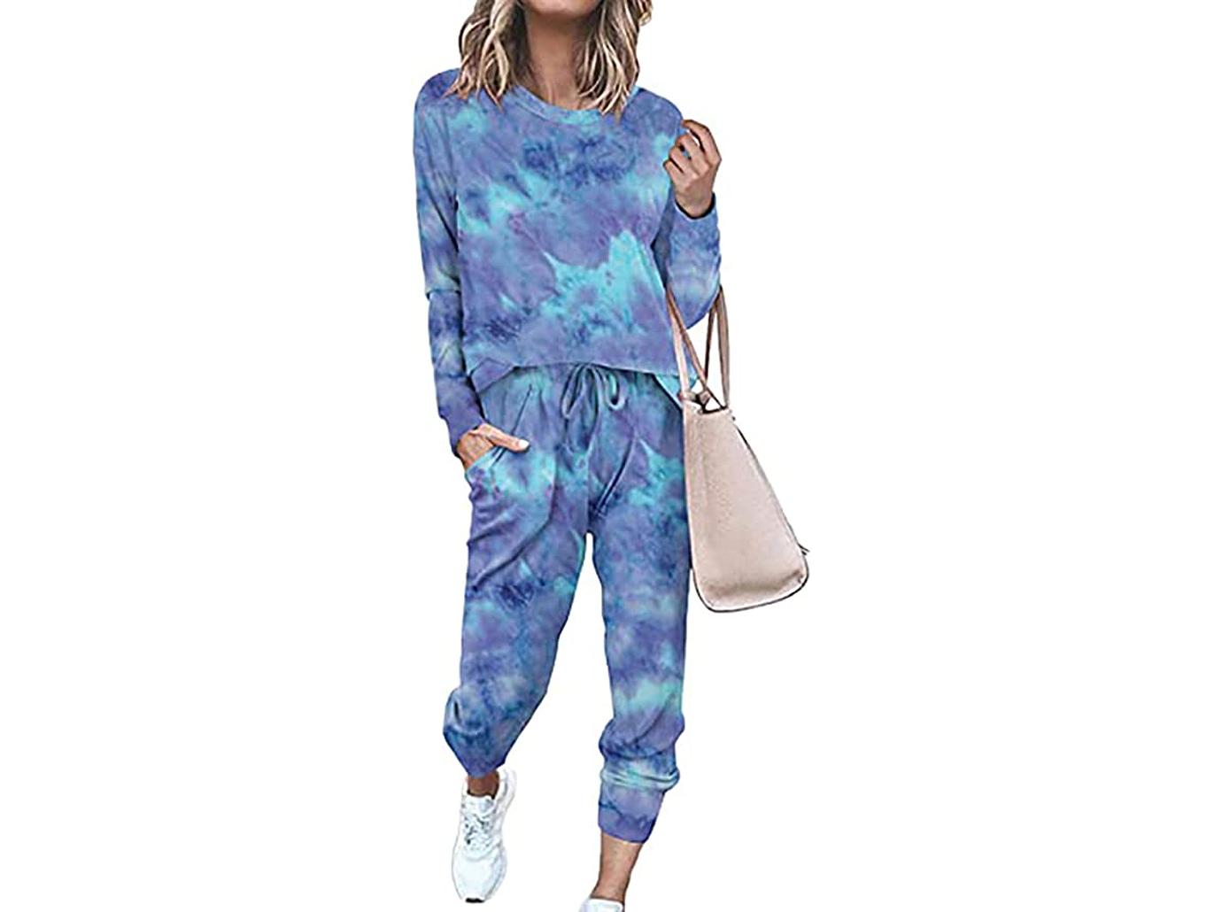 style vanessa hudens sweatsuit tie dye shop