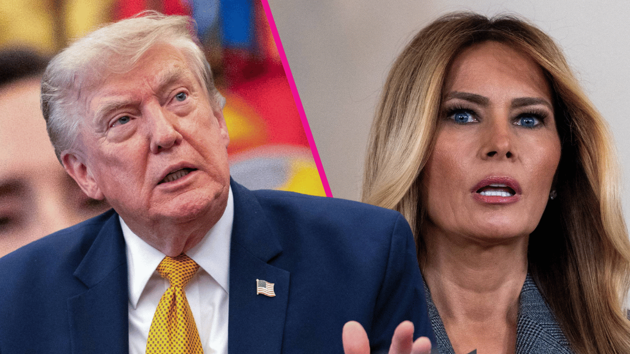 Composite photo of Donald Trump and Melania Trump.