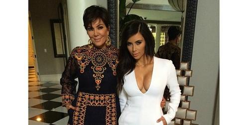 Kim kardashian kris jenner white