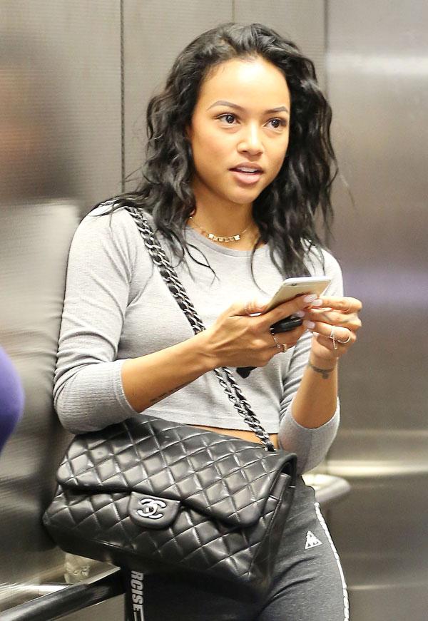 Karrueche tran shops target abs photos 01