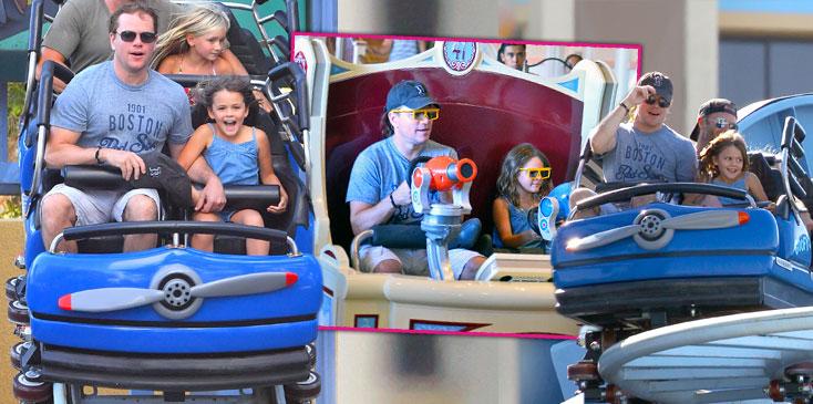 matt damon daughter disney roller coaster