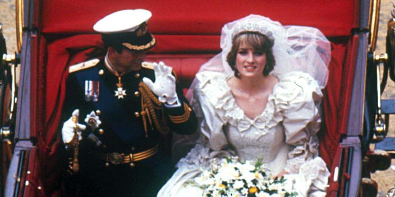 Prince Charles and Princess Diana's royal wedding.