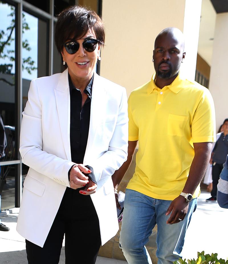 kris jenner corey gamble engaged wedding