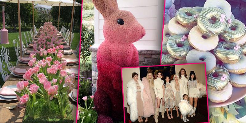 Kardashian jenner extravagent easter celebration