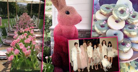 Kardashian jenner extravagent easter celebration