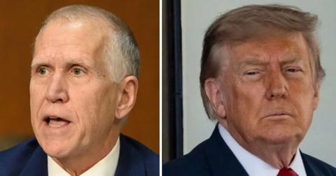 Image of Thom Tillis and Donald Trump
