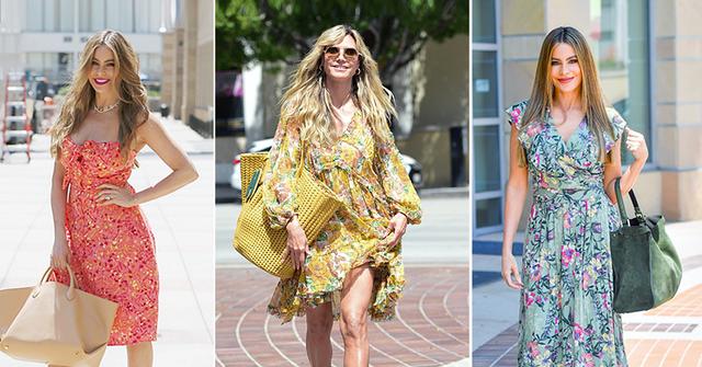 heidi klum sofia vergara agt floral fashions