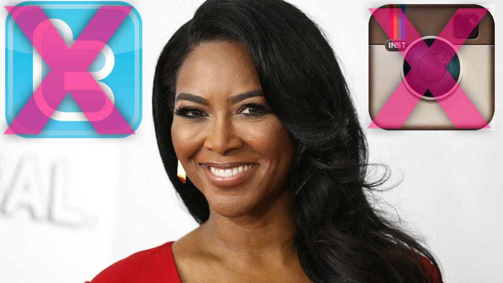 Kenya moore quits instagram twitter