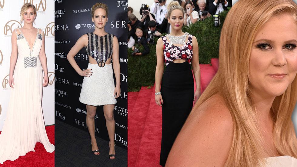 Amy schumer copy jennifer lawrence fashion borrow stylist