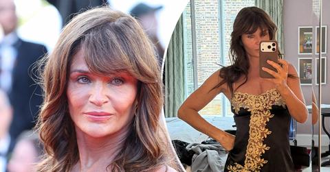 Image of Helena Christensen showed off her ageless appearance.