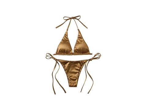 kim kardashian skims metallic swimwear bikini trend shop