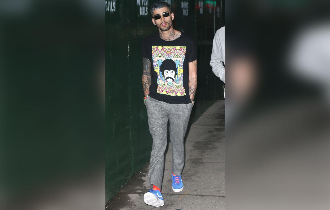 Zayn Malik Debuts Silver Hair While Out And About In New York City 